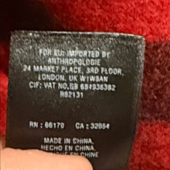 NWOT Anthropologie Field Flower Wool Plaid Sweater  Cardigan Hoodie Coat Sz XS - Picture 11 of 14